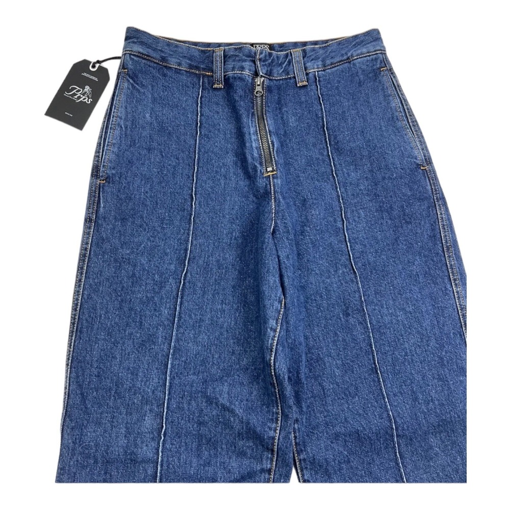 NWT PRPS Indigo Blue F86P14 Womens Wide Legs Jeans Size 30X31 - Picture 2 of 8
